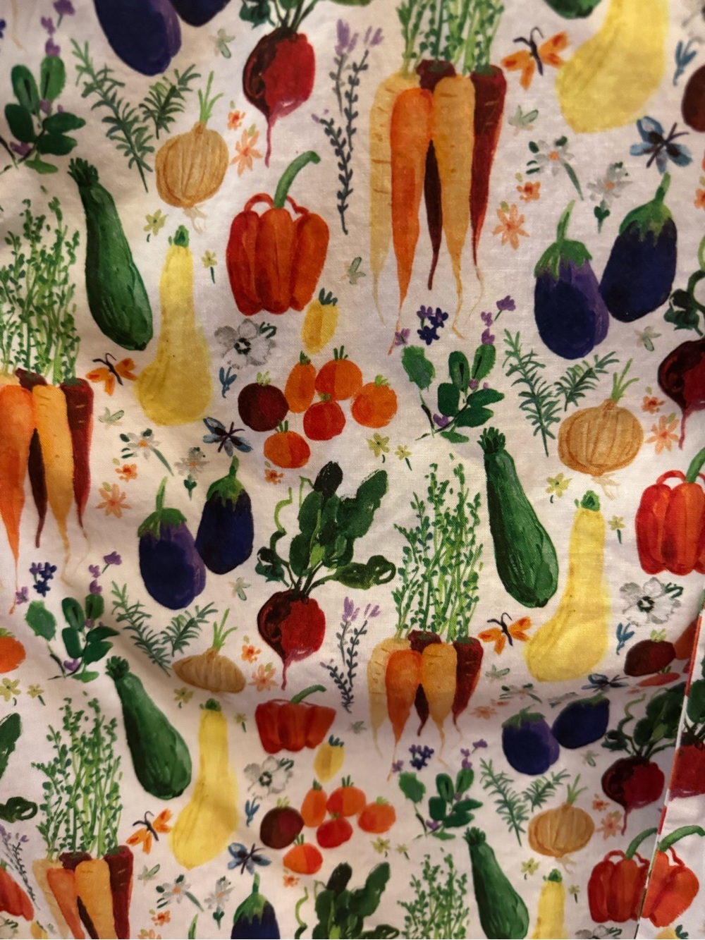 RetroLicious Vegetable Print top - Picture 2 of 7
